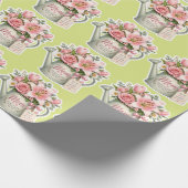 Moestuin Bloemen Cadeaupapier (Hoek)