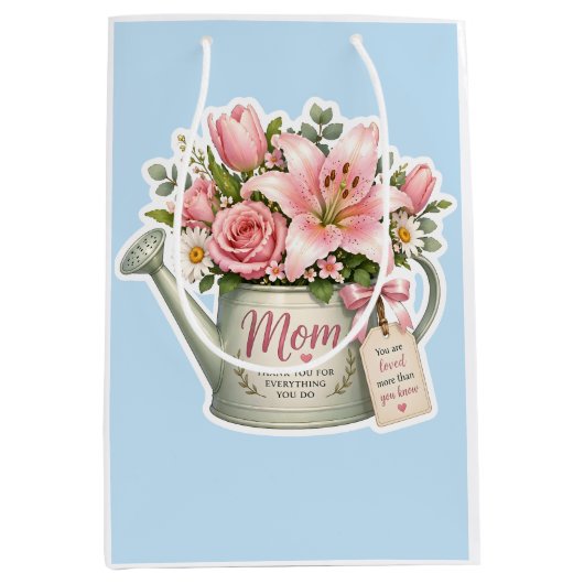 Moestuin Bloemen Medium Cadeauzakje (Voorkant)
