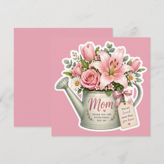 Moestuin Bloemen Save The Date (Voorkant / Achterkant)