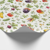 Moestuin Boerenmarkt Zomer Cadeaupapier (Hoek)