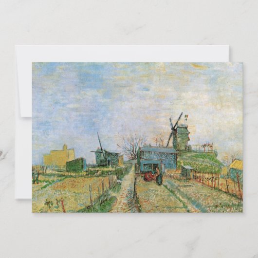 Moestuin in Montmartre door Vincent van Gogh (Voorkant)