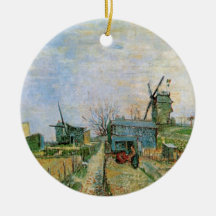 Moestuin in Montmartre door Vincent van Gogh
