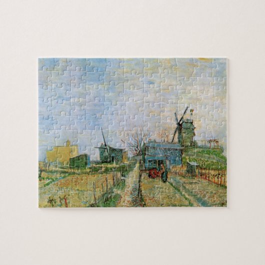 Moestuin in Montmartre door Vincent van Gogh Legpuzzel (Horizontaal)