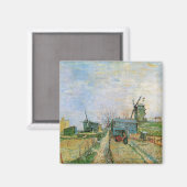 Moestuin in Montmartre door Vincent van Gogh Magneet (Voorkant / Achterkant)