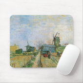 Moestuin in Montmartre door Vincent van Gogh Muismat (Met muis)