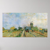 Moestuin in Montmartre door Vincent van Gogh Poster (Voorkant)