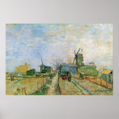 Moestuin in Montmartre door Vincent van Gogh Poster (Voorkant)