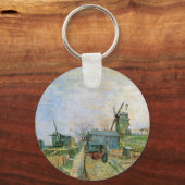 Moestuin in Montmartre door Vincent van Gogh Sleutelhanger (Voorkant)