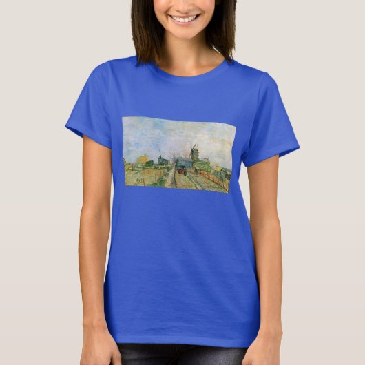 Moestuin in Montmartre door Vincent van Gogh T-shirt (Voorkant)