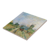 Moestuin in Montmartre door Vincent van Gogh Tegeltje (Zijkant)