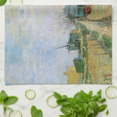 Moestuin in Montmartre door Vincent van Gogh Theedoek (Gevouwen)