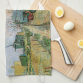 Moestuin in Montmartre door Vincent van Gogh Theedoek (Quarter Fold)