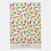 Moestuin Lokale Telers Markt Theedoek (Verticaal)