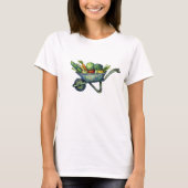 Moestuin T-Shirt met kruiwagen (Voorkant)