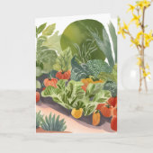 Moestuin | Watercolor Schilderij Kaart (Gele Bloem)