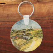 Moestuinen, Montmartre door Vincent van Gogh Sleutelhanger (Voorkant)