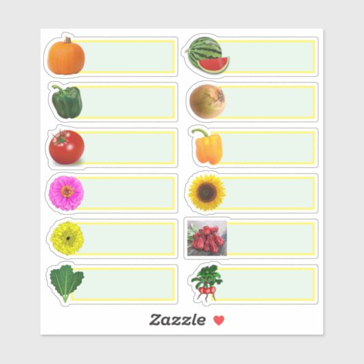 Moestuinier Zaad Besparer Stickers (Vel)