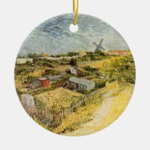 Moestuintjes, Montmartre door Vincent van Gogh Keramisch Ornament