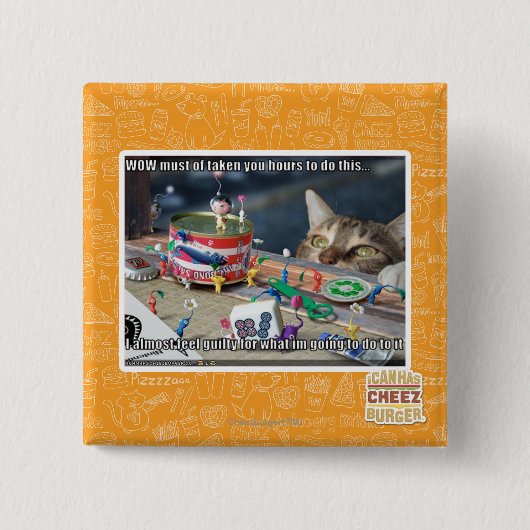 Moet aantal uren hebben vierkante button 5,1 cm (Voorkant)