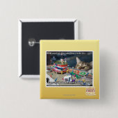Moet aantal uren hebben vierkante button 5,1 cm (Voorkant /achterkant)