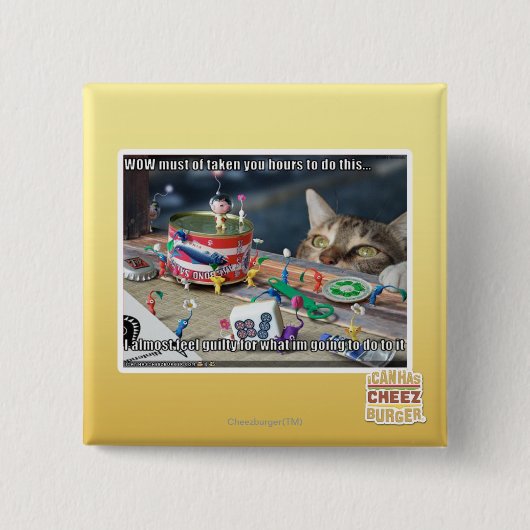 Moet aantal uren hebben vierkante button 5,1 cm (Voorkant)