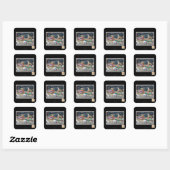 Moet aantal uren hebben vierkante sticker (Vel)