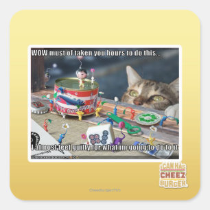 Moet aantal uren hebben vierkante sticker