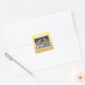 Moet aantal uren hebben vierkante sticker (Envelop)