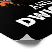 Moet alleen zijn en naar Dwight Yoakam Retro luist Poster (Hoek)