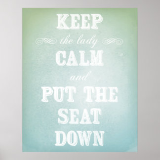 Moet badkamerteken hebben - Oorspronkelijk kunstwe Poster