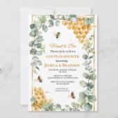 Moet Bij Eucalyptus Groene Kleur Koppel Shower Kaart (Voorkant)