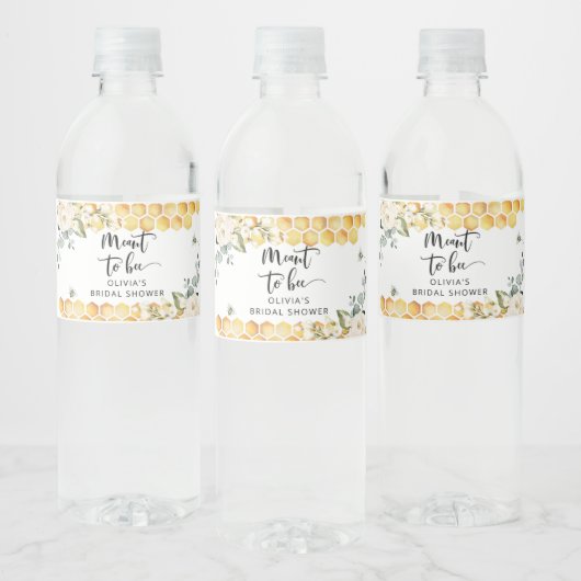Moet bijen bruidsdouche waterfles label etiket (Flessen)