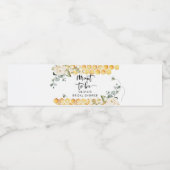 Moet bijen bruidsdouche waterfles label etiket (Enkel label)