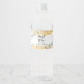Moet bijen bruidsdouche waterfles label etiket (Voorkant)