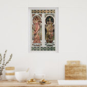 Moet Chandon van Alphonse Mucha Antiek Poster (Keuken)
