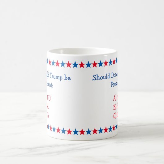 Moet Donald Trump President zijn? Koffiemok (Center)