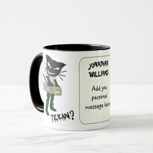 Moet een aangepaste Texaanse Mok zijn (Voorkant links)