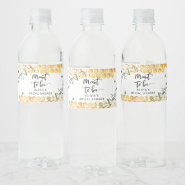 Moet een bij bruidsdouche waterfles label te zijn etiket