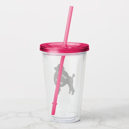 Moet een holle acryltrommel zijn acryl drinkbeker (Achterkant)