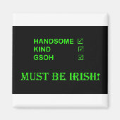 MOET EEN IERSE magneet ZIJN (Voorkant)