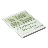 Moet gegevensservetten bevatten notitieblok (Schuin)