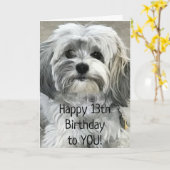 MOET GEWELDIG ZIJN OM EEN TIENER "13e" VERJAARDAG Kaart (Gele Bloem)