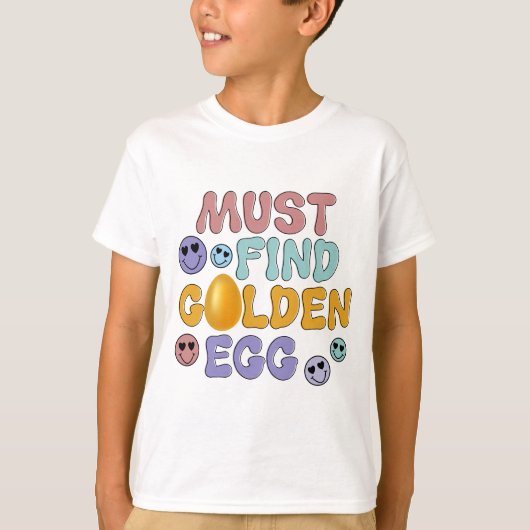 Moet Gouden Ei vinden - Pasen T-shirt (Voorkant)