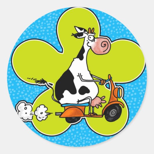 Moet groenbloemige stickers roeien (Voorkant)
