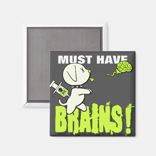 Moet hersenen hebben! Magneet (Voorkant / Achterkant)