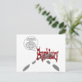 Moet het antichrist zijn als je antipsychiatrie be briefkaart (Staand voorkant)