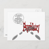 Moet het antichrist zijn als je antipsychiatrie be briefkaart (Voorkant / Achterkant)