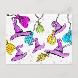 Moet het seizoen van de heks zijn briefkaart