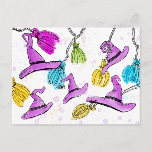 Moet het seizoen van de heks zijn briefkaart (Voorkant)