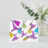 Moet het seizoen van de heks zijn briefkaart (Staand voorkant)